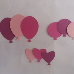 Stanzteile Scrapbooking 90 Luftballon Mädchen/Jungen