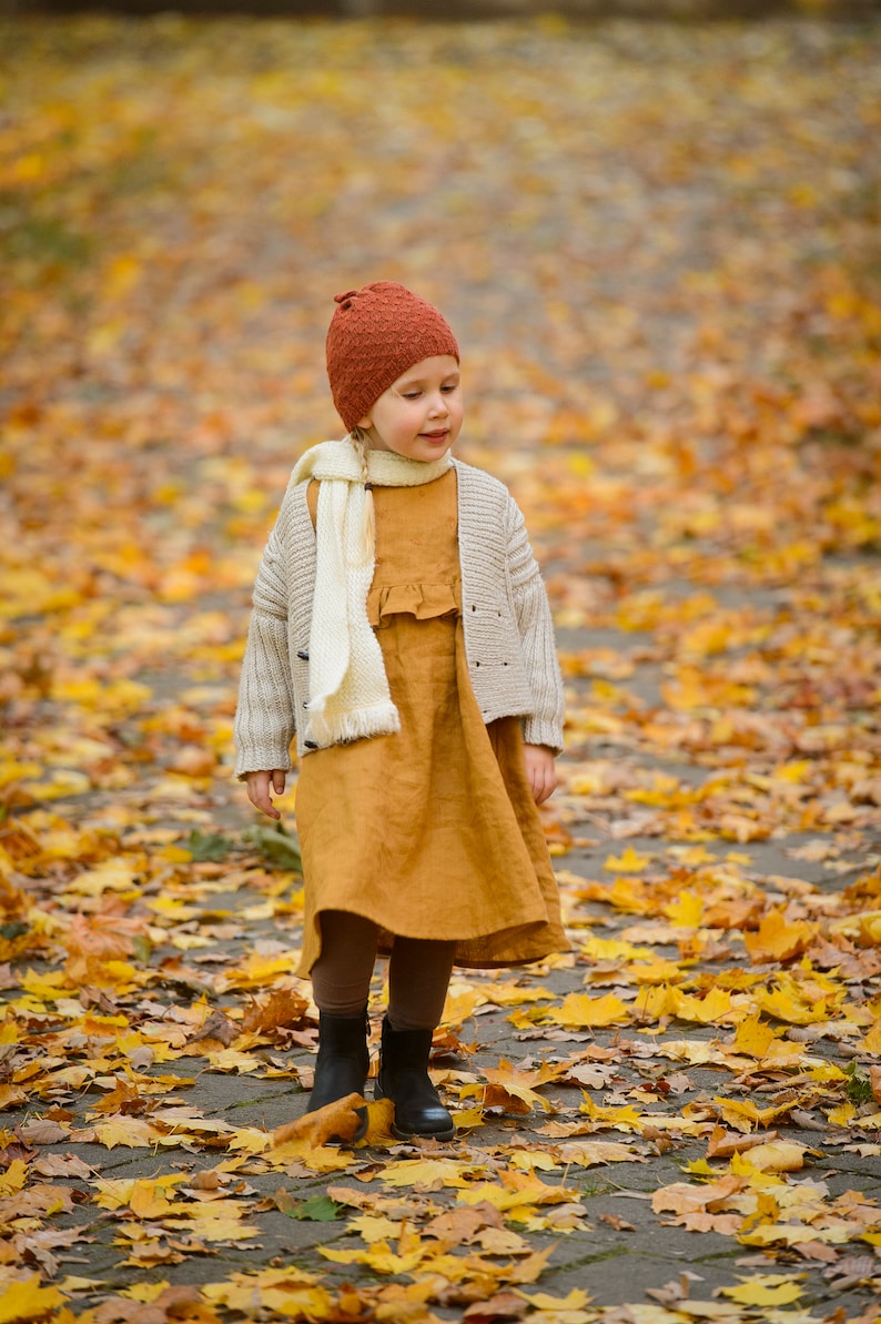 Girl Linen Dress Kids Linen Clothes Baby Girl Dress Toddler Etsy