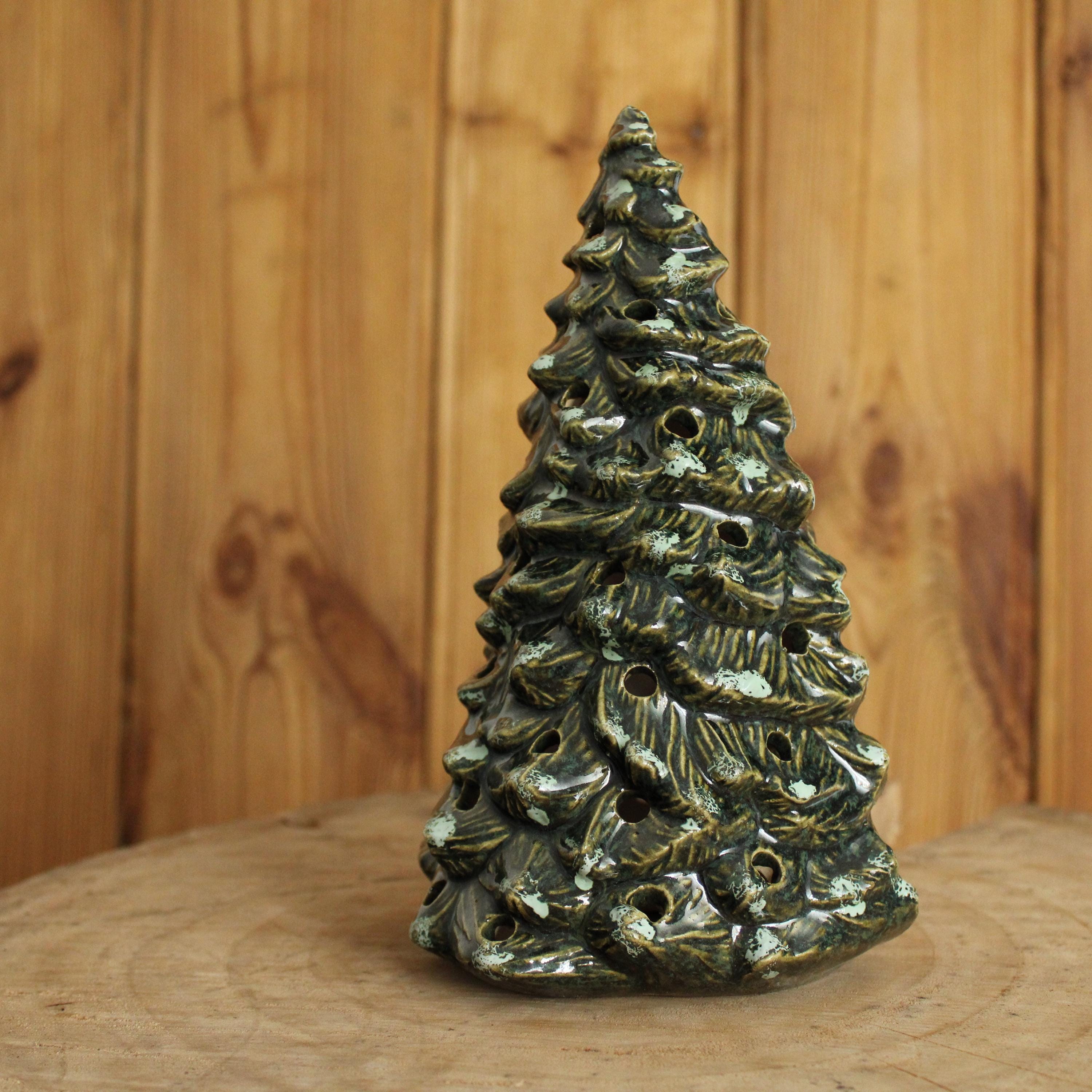 Porcelain christmas tree with lights
