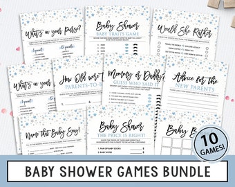 Baby Shower Games Bundle, Baby Shower Printables, Instant Download, Name that Baby Song, The Price Is Right, Would Mama Rather, Baby Traits