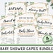 Shower Game Bundle Baby Shower Games Printable Baby Shower - Etsy