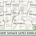 Shower Game Bundle Printable Baby Shower Games Instant - Etsy