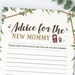 Advice for the New Mommy Baby Shower Game Printable Baby - Etsy