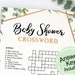 Baby Shower Crossword Puzzle, Printable Baby Shower Game, Instant ...