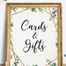 Cards & Gifts Sign Baby Shower Sign Printable Instant - Etsy
