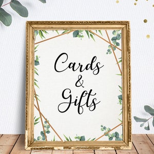 Cards & Gifts Sign Baby Shower Sign Printable Instant - Etsy