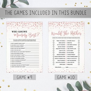Shower Game Bundle Baby Shower Games Printable Instant | Etsy