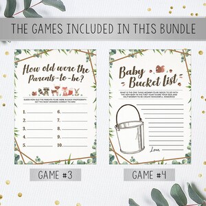 Shower Game Bundle Printable Baby Shower Games Instant - Etsy