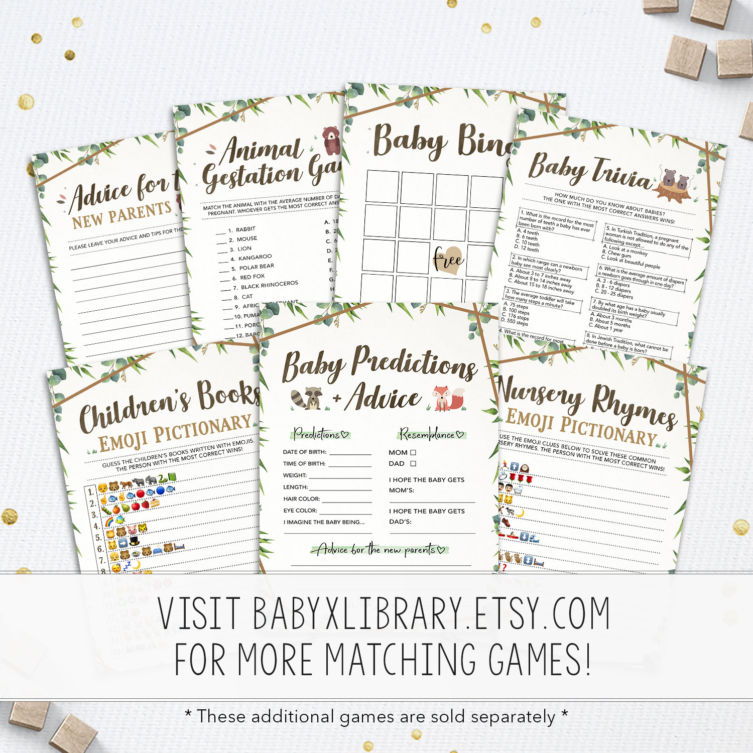 Baby Shower Trivia Game Baby Shower Game Printable Instant - Etsy