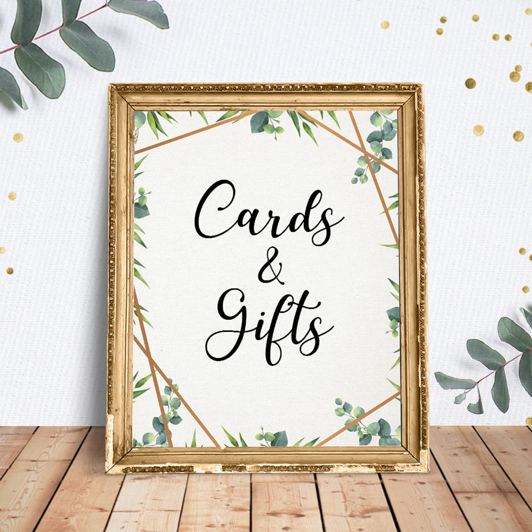 Cards &amp; Gifts Sign Baby Shower Sign Printable Instant - Etsy