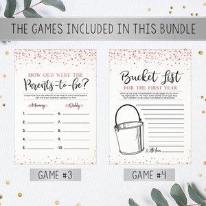 Shower Game Bundle Baby Shower Games Printable Instant - Etsy