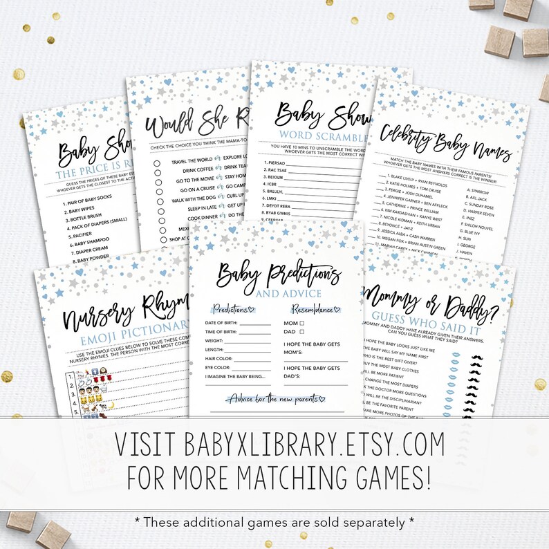 Baby Shower Memory Game Baby Shower Game Printable Memory - Etsy