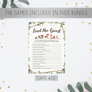 Shower Game Bundle Baby Shower Games Printable Instant - Etsy