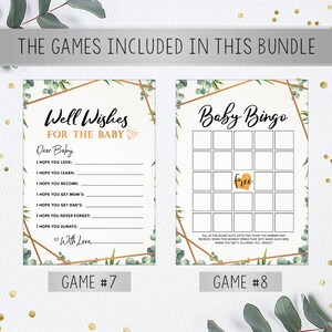 Shower Game Bundle Baby Shower Games Printable Instant - Etsy