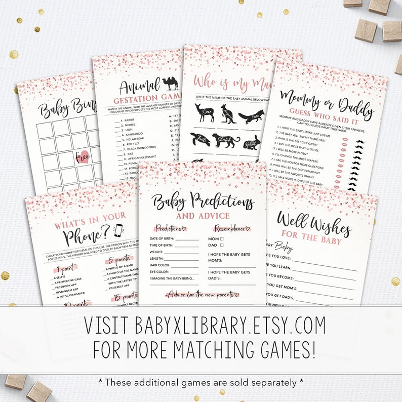 Girl How Old Was the Daddy-to-be Rose Gold Confetti Game Parents Photo Game Baby Shower Instant Download Baby Shower Game Printable