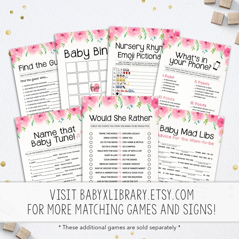Baby Shower Bucket List Baby Shower Game Baby Shower Advice Etsy