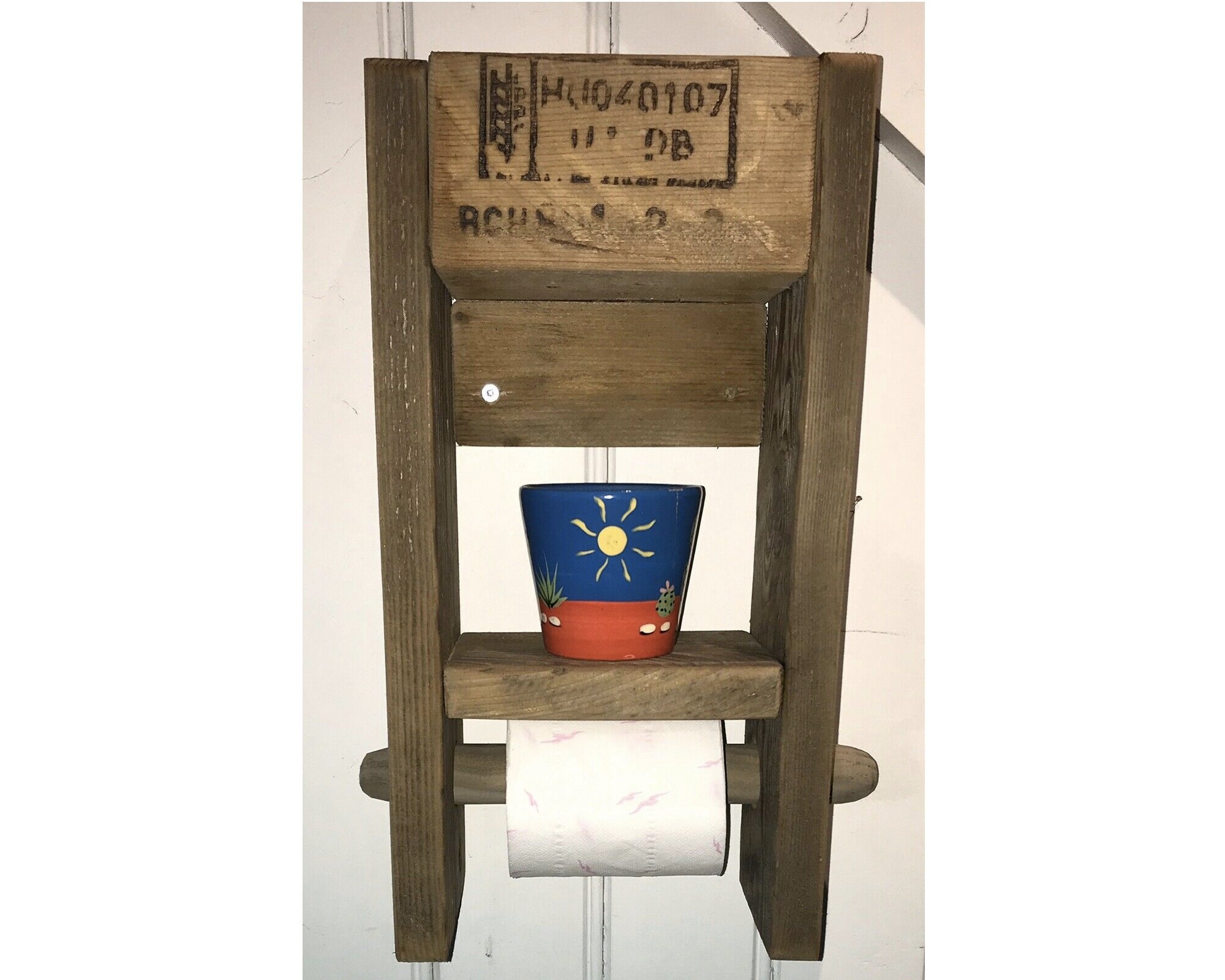 Dérouleur Paier Toilette - Wc en Bois de Palette Création Unique