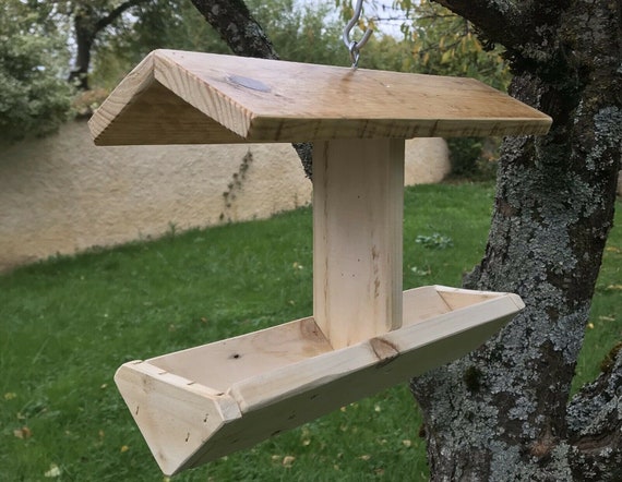 Wooden Hanging Feeder For Wooden Pallet Birds Unique Etsy