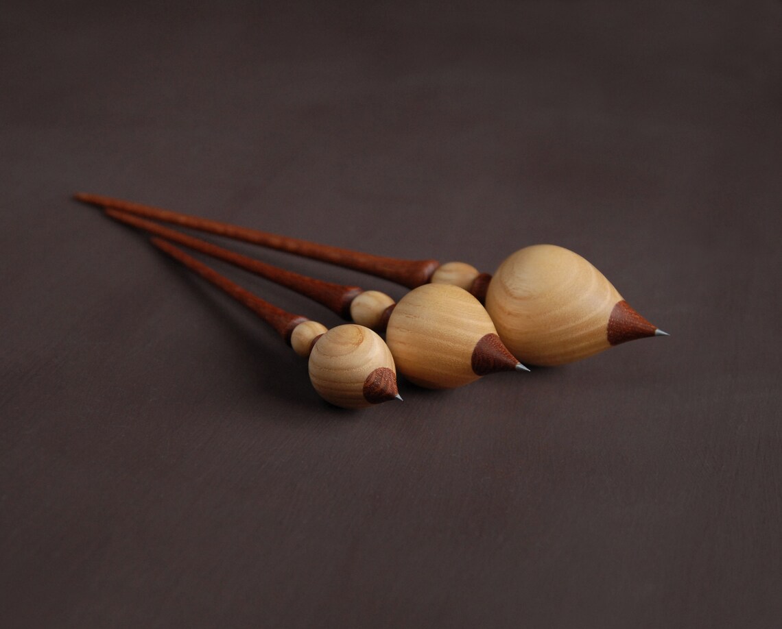 Russian support spindle with a metal tip Etsy