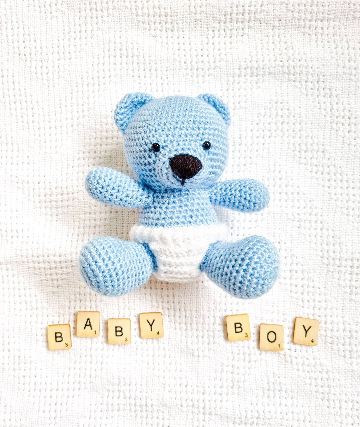 Cute Bear Printed Design 6Pc Set For New Born Baby Boy