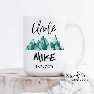 Uncle Mug, Personalized Mug, New Uncle Gift, Custom Mug, Uncle Coffee Cup, Uncle Coffee Mug, Birthday Gift, Pregnancy Announcement