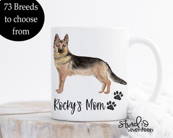 Dog Mom Mug, Custom Dog Mug, Personalized Gift for Dog Mom, Pet Portrait, Dog Lover Gift, Dog Portrait, Mother's Day Gift