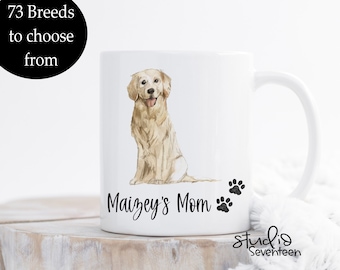 Dog Mom Mug, Custom Dog Mug, Personalized Gift for Dog Mom, Pet Portrait, Dog Lover Gift, Dog Portrait, Mother's Day Gift