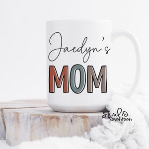 Mom Mug, First Time Mom Gift, Personalized Mug With Names, Mother's Day Gift, Gift For Mom from Kids, Pregnancy Reveal Mug,