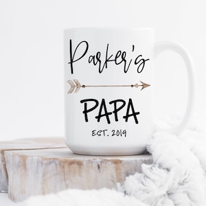 Papa Coffee Mug, Birthday Gift for Papa, Future Papa, New Papa Gift, Papa Coffee Cup