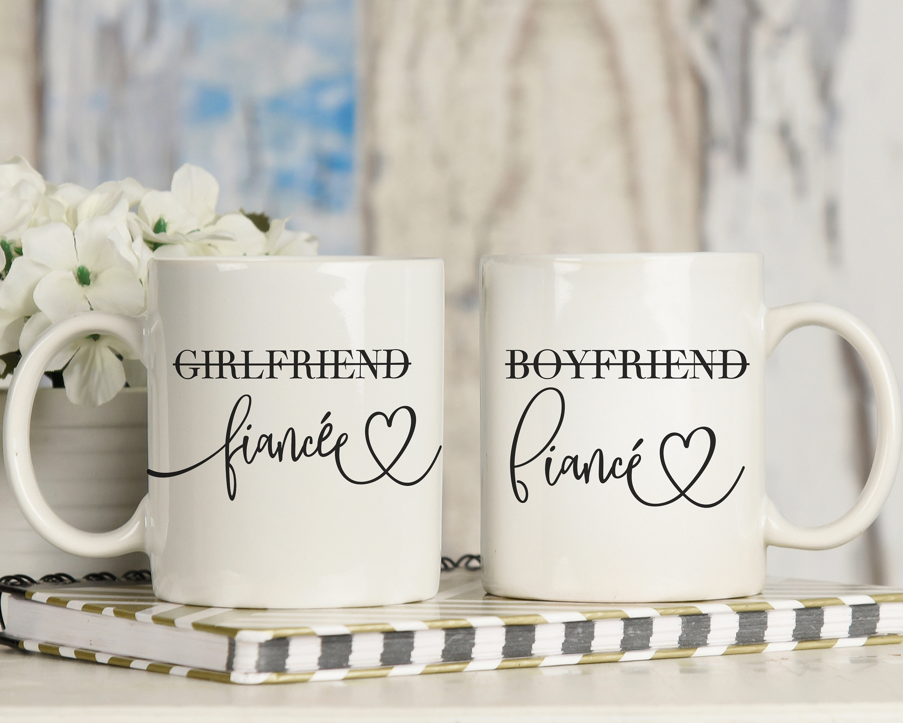 Engagement Gift for Couple Fiance Mug Engagement Mug Etsy