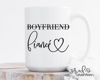 Engagement Gift For Him, Fiance Mug, Engagement Mug, Gift For Boyfriend, Boyfriend Fiance Husband Mug