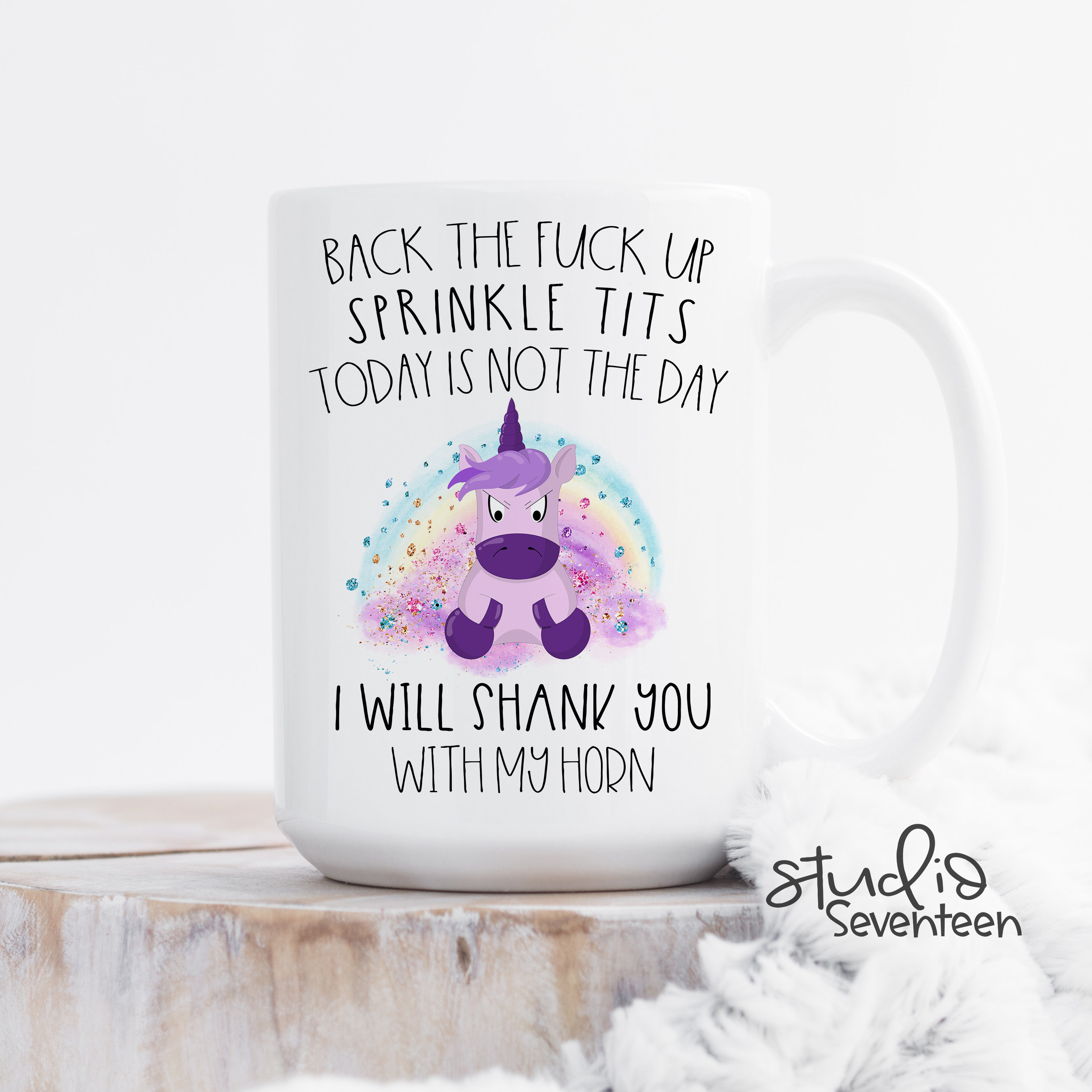 Unicorn Mug Bjtch Whatever Nsfw Funny Sarcastic Mug Unicorn Gift For Friend