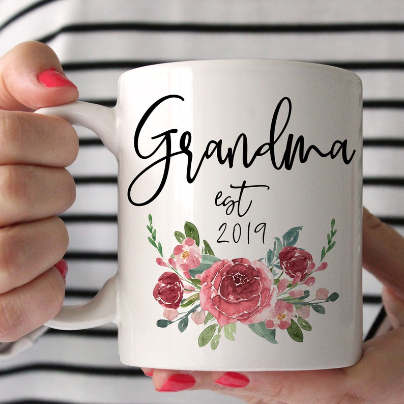 Grandma Mug Grandma Gift Pregnancy Reveal Baby Etsy