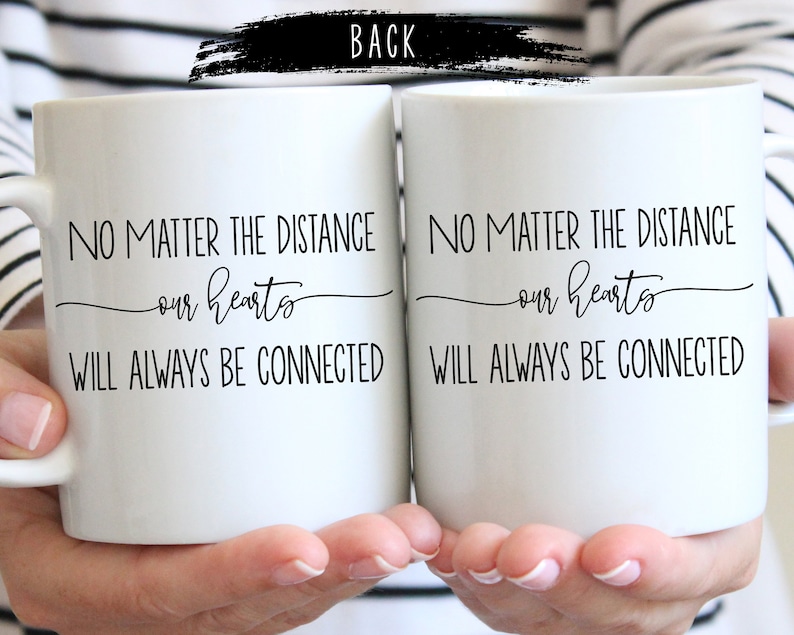 Moving Away Gift, Long Distance Relationship Mug, Personalized Mug, Gift for Boyfriend or Girlfriend. Long Distance Relationship Tea Mug image 2