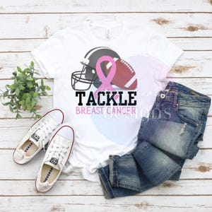 Tackle Breast Cancer png, breast cancer awareness png, awareness png, Breast cancer football png, football png, pink ribbon png