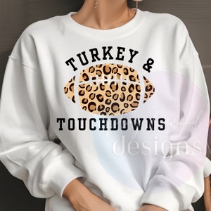 Turkey Touchdowns png, Thanksgiving png, football png, give thanks png, thankful png, thanksgiving football, thankful svg, thankful sub