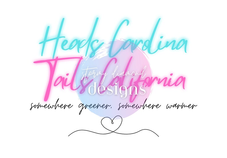 Heads Carolina Tails California PNG, 90s Country PNG, Music PNG Etsy