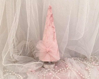 Pink Mini christmas tree  Christmas cone tree