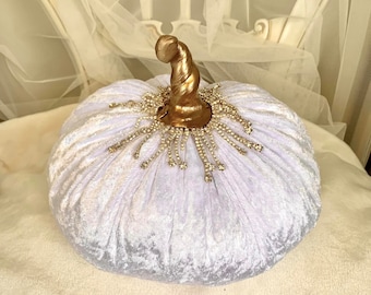 Big Velvet pumpkins White pumpkins Fall wedding decor pumpkin centerpiece