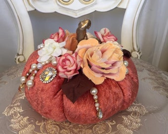 Fluwelen pompoenen Thanksgiving-decor Hoogtepunt pompoenen