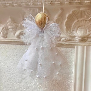 Handmade Angels Shabby Chic Christmas Pink Lace Angel
