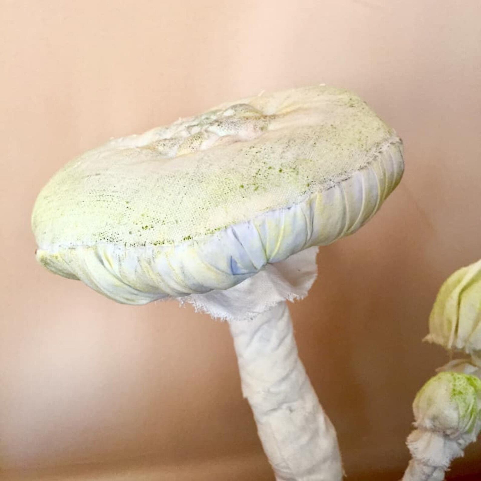 Mushroom Textile Art Cottagecore Mushroom Decor Primitive Etsy
