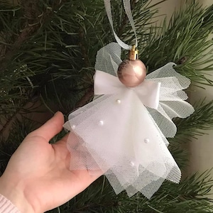 Angel doll ornament Shabbyb chic angel Angel tree ornament