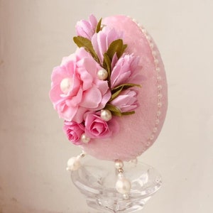 Shabby chic Ostereier Samt Eier