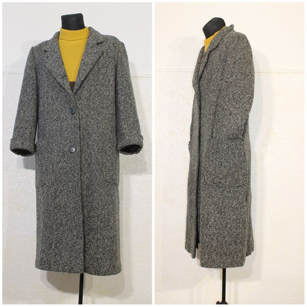 Grey Wool Coat - Etsy