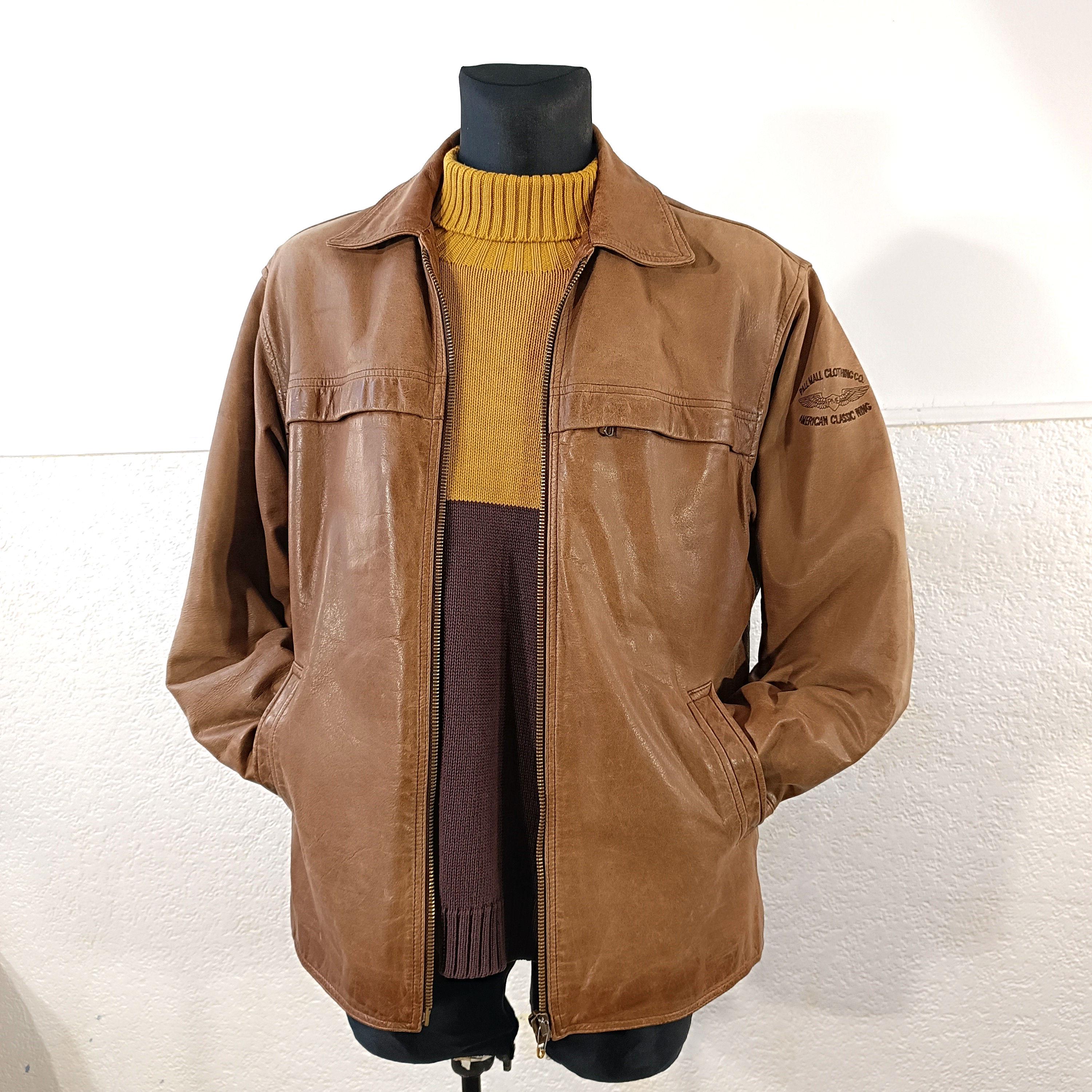 Pall Mall Leather Jacket, Brown Leather Jacket, Tan Leather Pall Mall Leather Jacket, Brown Leather Jacket, Tan Leather