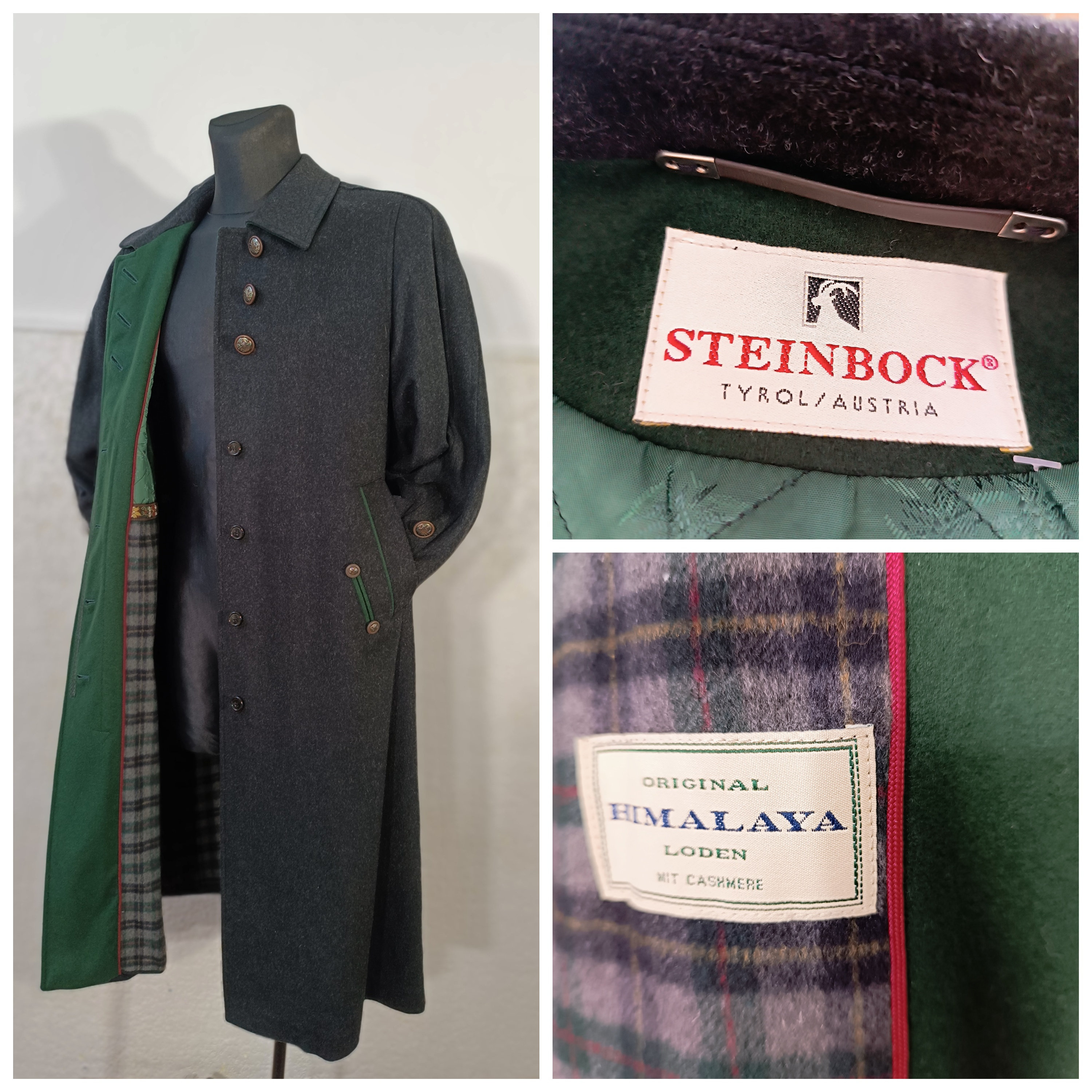 Vintage Steinbock Himalaya Loden Black Cashmere Wool Overcoat Austrian Winter Long Coat for Women - Etsy Vintage Steinbock Himalaya Loden Black Cashmere Wool Overcoat Austrian Winter Long Coat for Women - Etsy