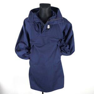 80s vintage anorak, Swedish Navy Anorak Size M / L / Military Style Hooded anorak