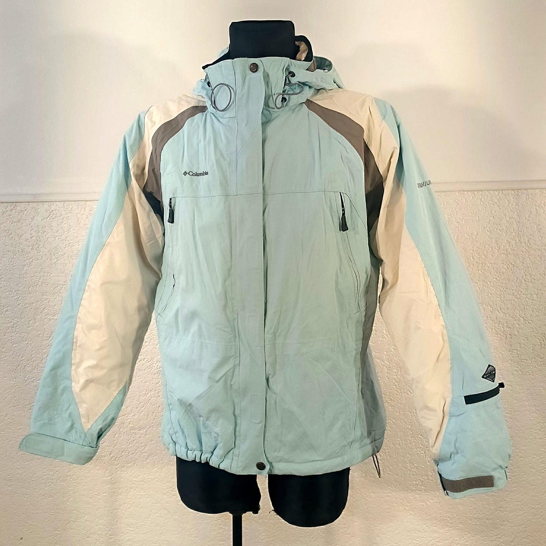 Columbia Titanium Ski Jacket Light Blue Waterproof Winter