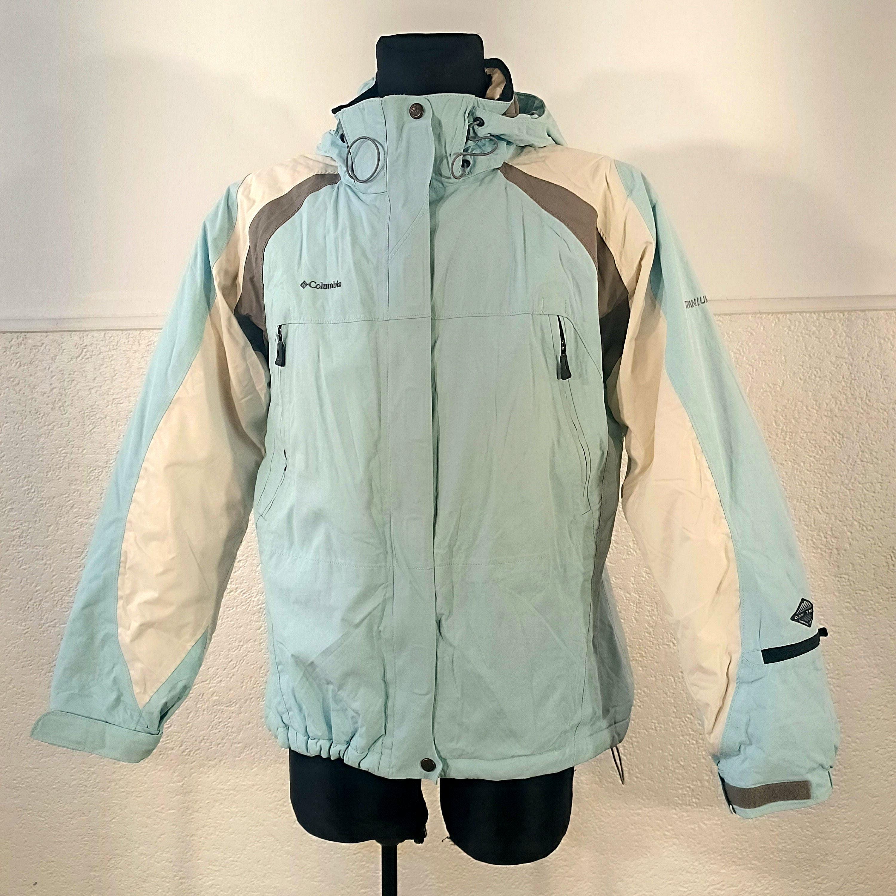 Columbia Titanium Ski Jacket Light Blue Waterproof Winter Columbia Titanium Ski Jacket Light Blue Waterproof Winter